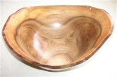 Natural edged bowl by Pat Hughes